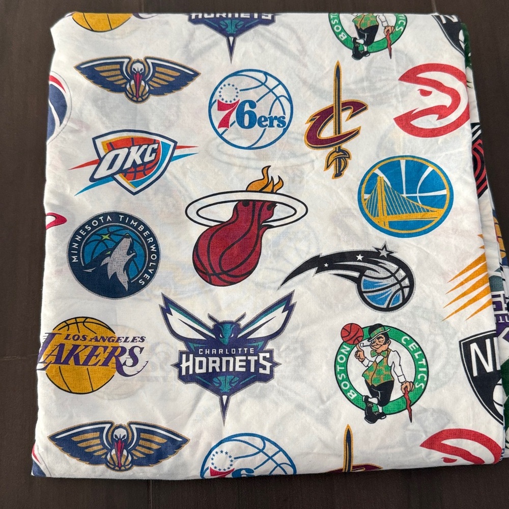 Pottery Barn Kids Organic NBA Full Sheets - Picture 4 of 7